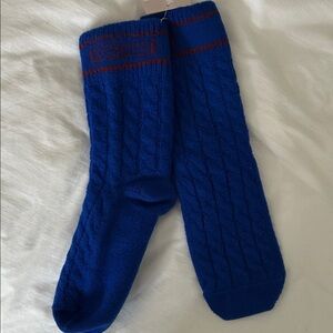 Gucci Royal Blue Cable Knit Socks